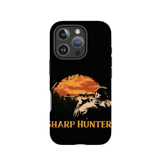 Sharp Hunter Fathers Day Hunting Parents Animal Sh IPhone Cases