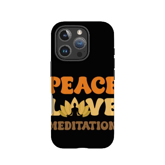 Peace Love Meditation Lotus Mandala IPhone Cases