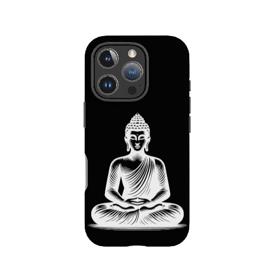 Yoga Buddha Enlightenment Meditation Tattoo Style IPhone Cases