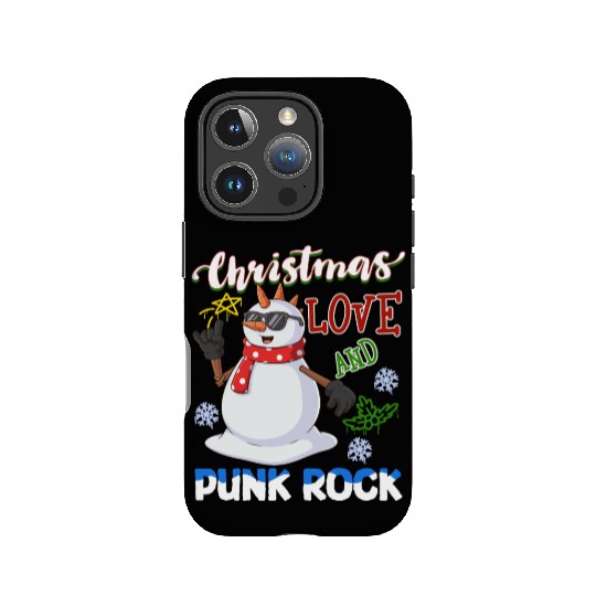 Rocky Christmas: Santa Claus Concert In Punk Rock IPhone Cases
