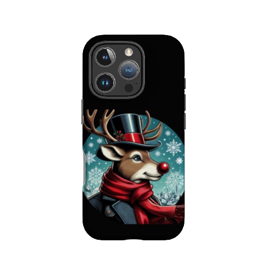 Vintage Red-Nosed Reindeer: Perfect For Christmas IPhone Cases