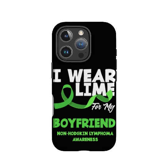 Non-Hodgkin Lymphoma Awareness Wear Lime Boyfriend IPhone Cases