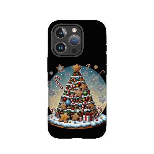 Gingerbread Candy Cane Christmas Tree IPhone Cases