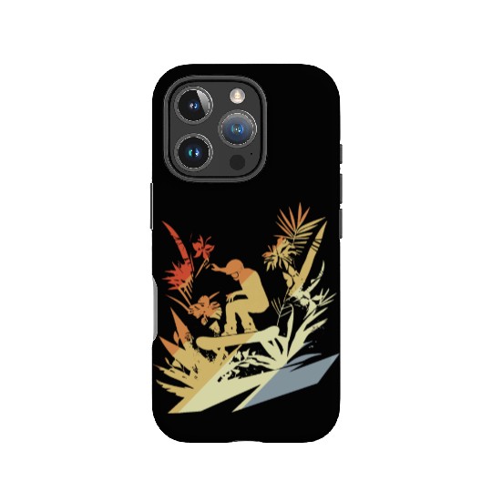 Snowboarding Retro Style IPhone Cases