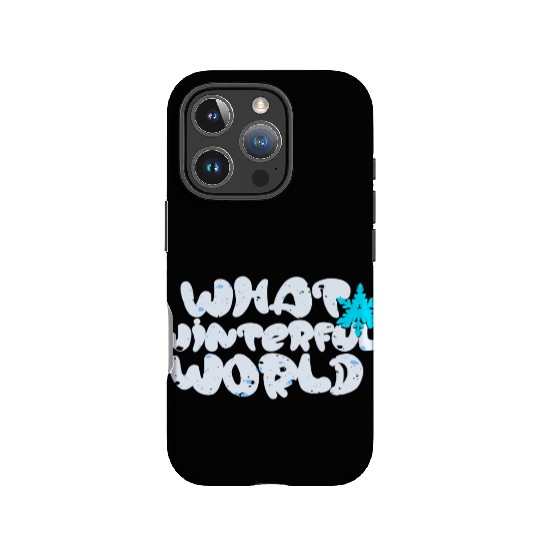 What A Winterful World Graphic Design IPhone Cases