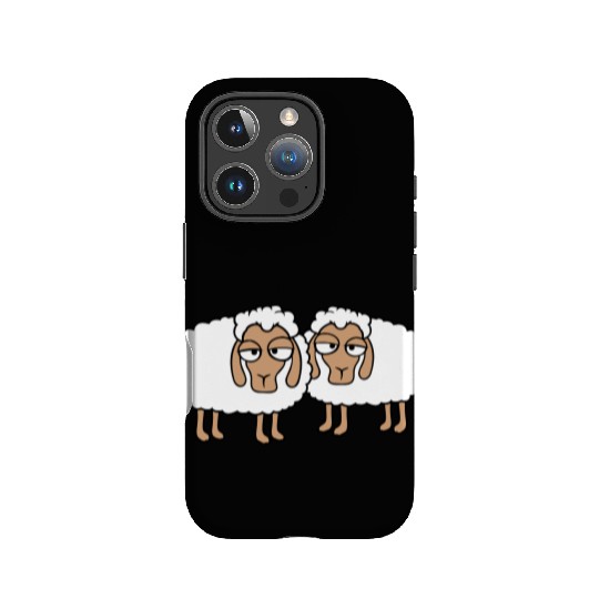 2 Sheep Tired Bored Look Team Sweet Crew Friends IPhone Cases