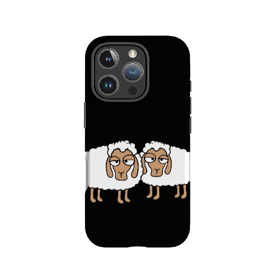 2 Sheep Tired Bored Look Team Sweet Crew Friends IPhone Cases