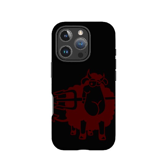 Sheep Devil Satan Hell Evil Trident Horns Cool Fun IPhone Cases