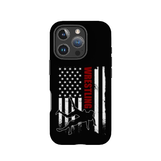 Retro American Wrestling Apparel US Flag Wrestling IPhone Cases