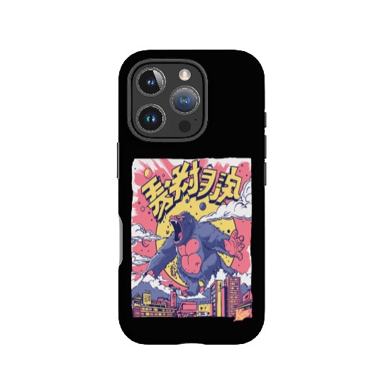 Kaiju Gorilla – Neon City Rampage IPhone Cases