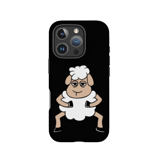 Sheep Tired Bored Look Standing Cute Cool Cartoon IPhone Cases