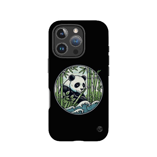 Panda in Bamboo Forest IPhone Cases