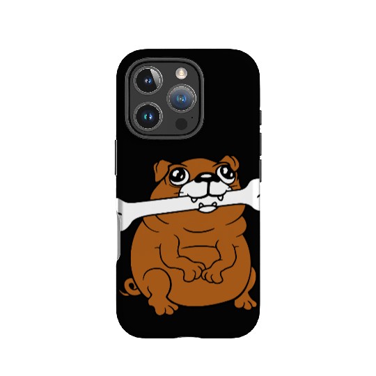 Pug Dog Bone Mouth Hunger Delicious Happy Cool Fun IPhone Cases