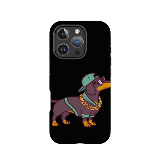 Hip Hop Dachshund Music Singing Dachshund Song IPhone Cases