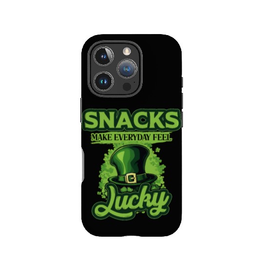 Snacks Make Everyday Feel Lucky St Patricks Day IPhone Cases