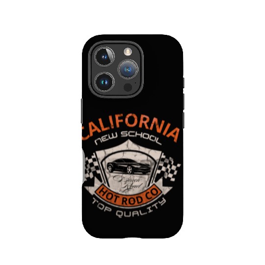 California New School Hot Rod Co. IPhone Cases