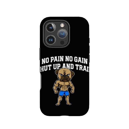 Shut Up and Train Funny Workout Humor Gym Sayings IPhone Cases