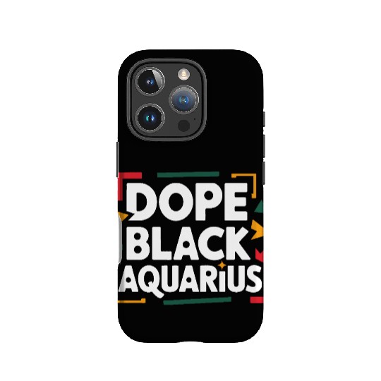 Dope Black Aquarius IPhone Cases