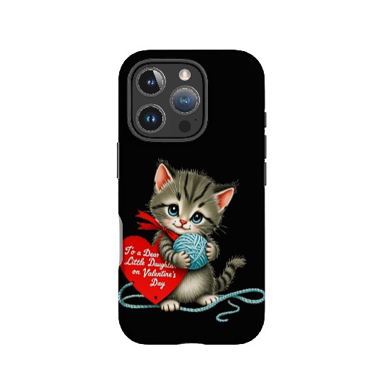 Kitten To a Dear Valentine s Day Card IPhone Cases