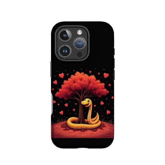 I love my snake heart tree IPhone Cases