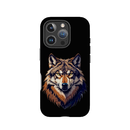 Wolf head 7 IPhone Cases