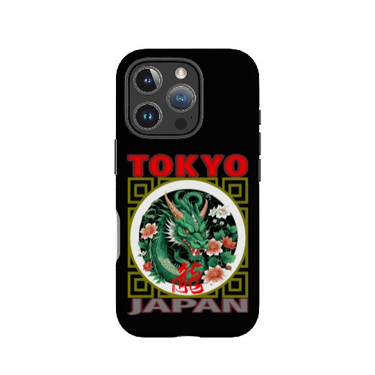 Tokyo Green Dragon IPhone Cases