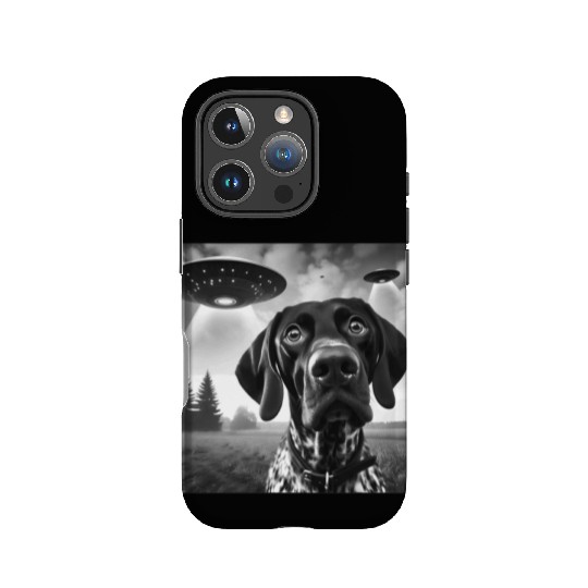 German Shorthaired Pointer Funny Sci-fi Graphic Se IPhone Cases