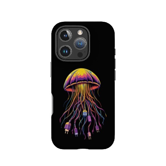 Electric Jellyfish IPhone Cases