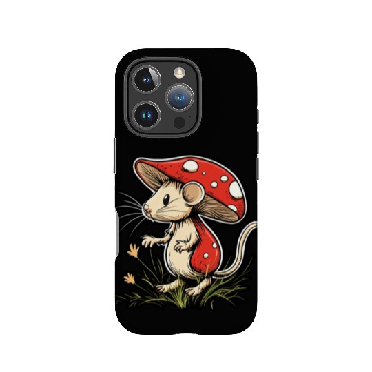 Mushroom Mouse Funny Animal And Mushroom IPhone Cases