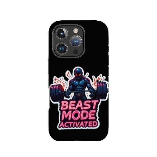 Beast-Mode Activated Cyberpunk Gym IPhone Cases