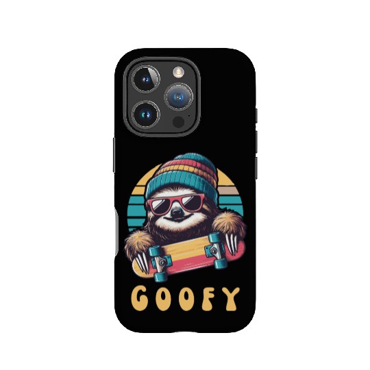 Goofy Skater Sloth - Funny Skateboard Freestyle IPhone Cases
