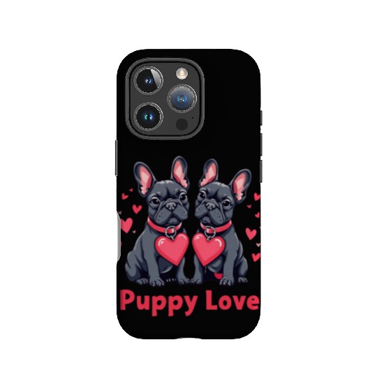 Valentines Day - Puppy Love French Bulldog IPhone Cases