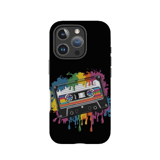 80s Retro Cassette Splash Classic Cassette Tape IPhone Cases