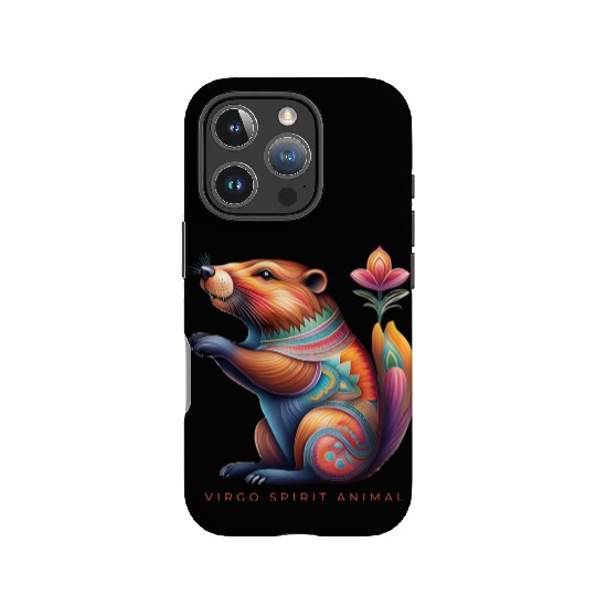 Virgo Spirit Animal Beaver Alebrije Female IPhone Cases