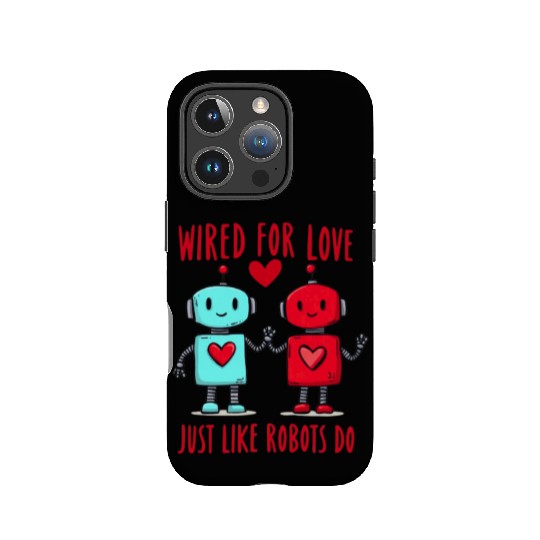 Valentine's Day Gift: Two Robots in Love on Bella IPhone Cases