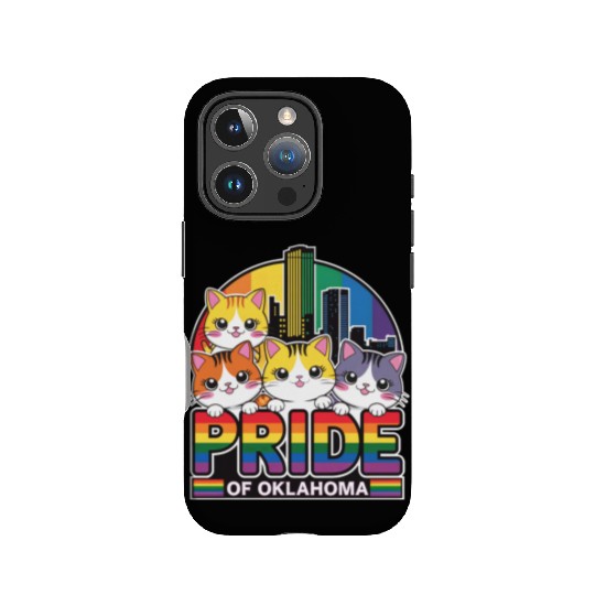 Pride of Oklahoma City USA Rainbow Flag IPhone Cases