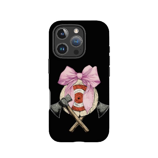 Coquette Bow Axe Throwing Axe Thrower Mothers Day IPhone Cases