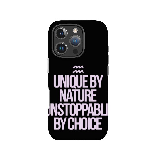 Unique By Nature Aquarius Character Zodiac IPhone Cases