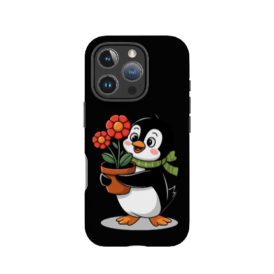 Cute Penguin Gardener Garden Joyful Design IPhone Cases