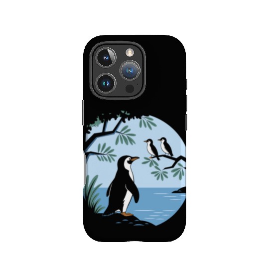 Birdwatching Penguins Nature Scene IPhone Cases