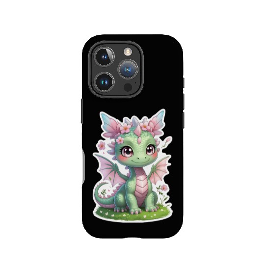 cute dragon (spring) IPhone Cases