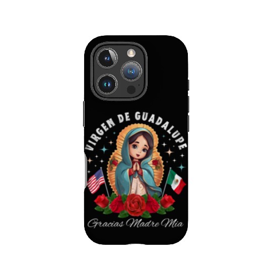 Our Lady of Guadalupe Gracias Madre Mia Mexico IPhone Cases
