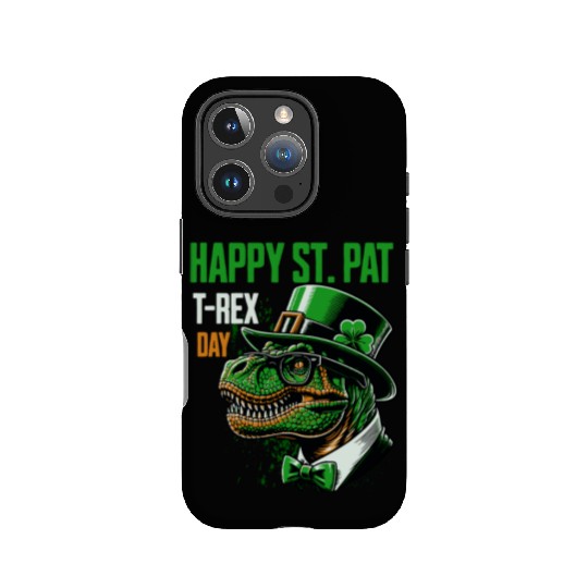 Funny T-Rex St.Patrick's Day Irish Celebration IPhone Cases