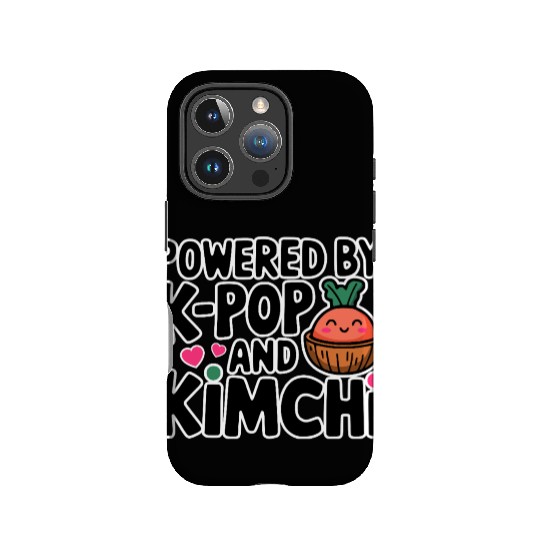 Powered By K-Pop And Kimchi IPhone Cases
