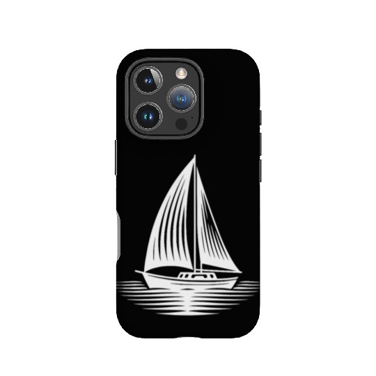 Sailboat In Calm Sea On The Horizon IPhone Cases