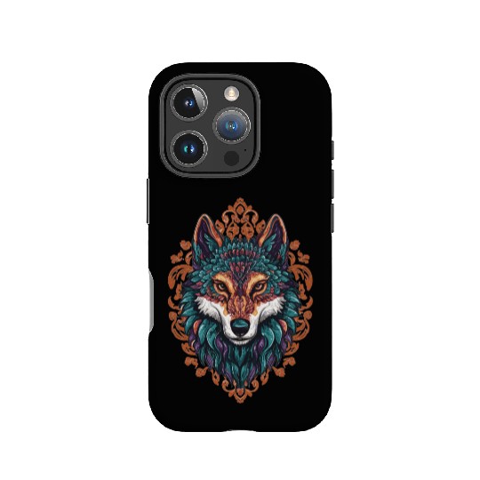 Mystic Wolf – Boho & Mandala Art IPhone Cases