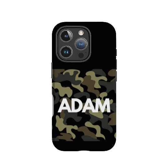 Adam Name IPhone Cases Men Good Quality Camouflage