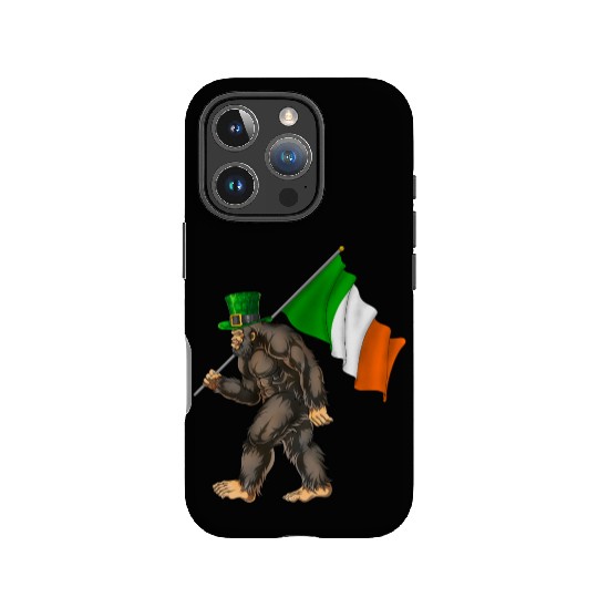 St. Patrick's Day Bigfoot Ireland Flag IPhone Cases