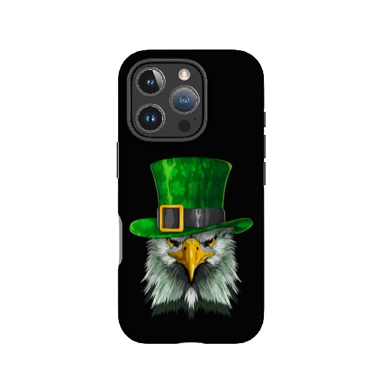 Lucky Bald Eagle St. Patrick’s Day – Irish Pride IPhone Cases