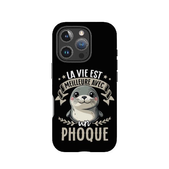 La Vie Est Meilleure Avec Un Phoque - Sweet Seal IPhone Cases